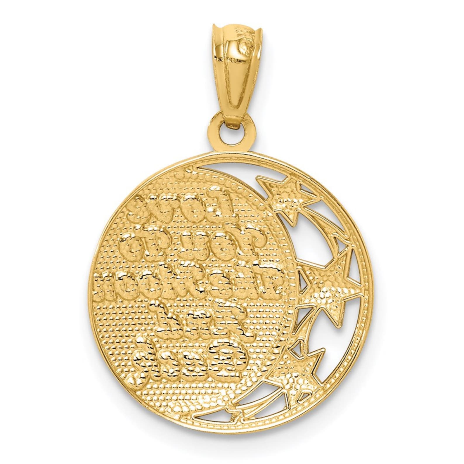 Gold 'Love You to the Moon and Back' Pendant - Charlie & Co. Jewelry