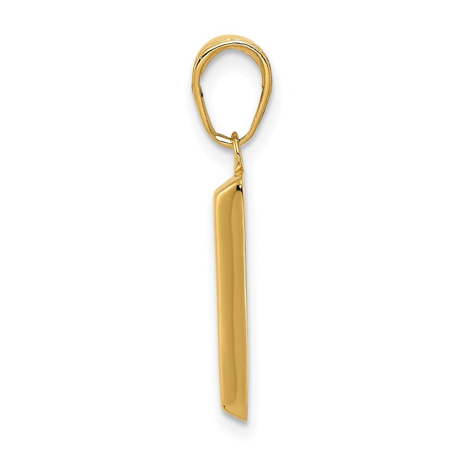 3D Gold Bar Pendant - Charlie & Co. Jewelry