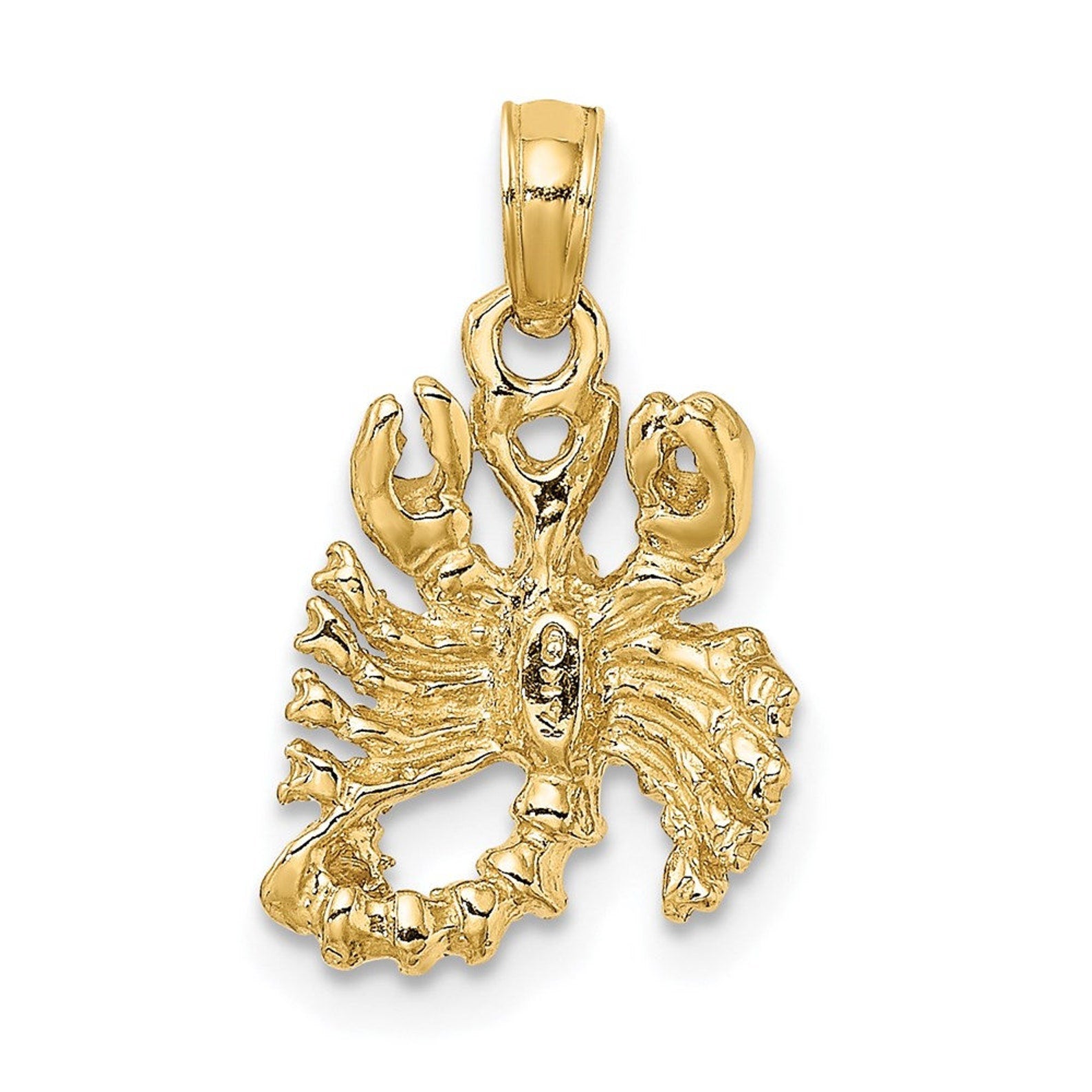 Gold Small 3D Scorpion Pendant - Charlie & Co. Jewelry