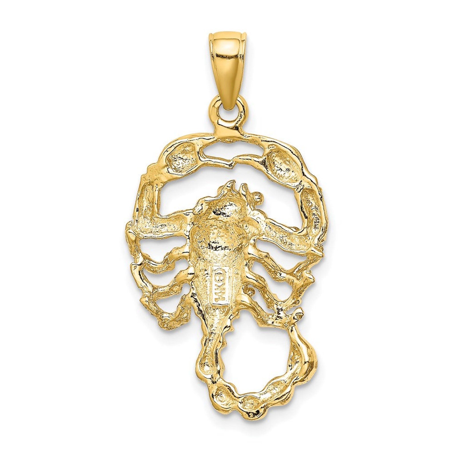 Gold Large Scorpion Pendant - Charlie & Co. Jewelry