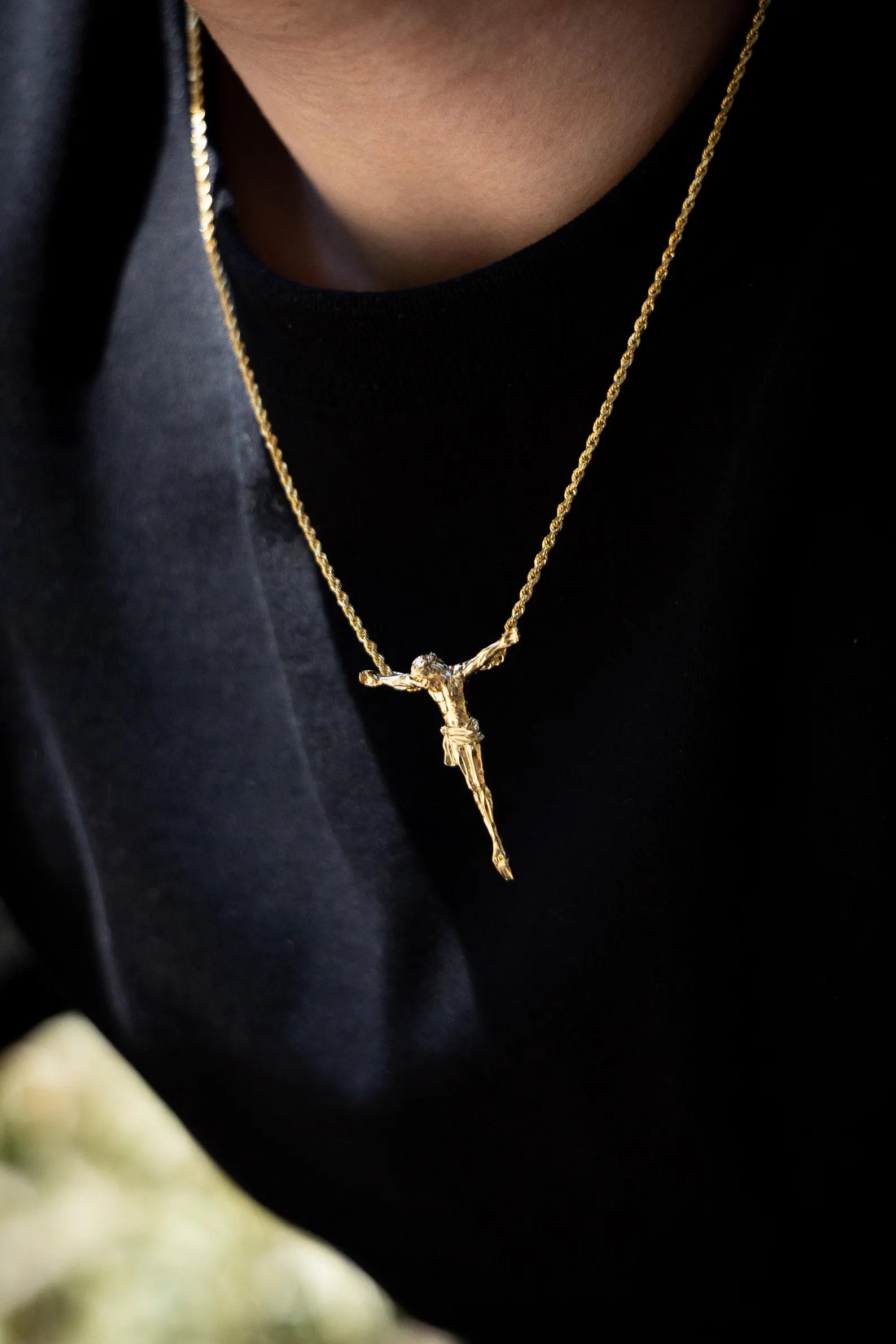 Gold Jesus Christ Body Pendant - Model 1201