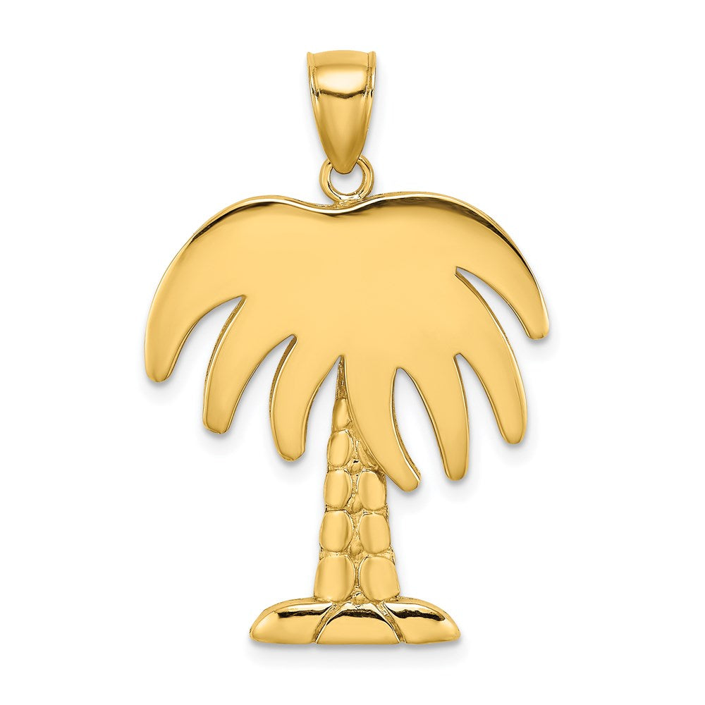 14k Large Charleston Palm Tree Charm - Model K7884