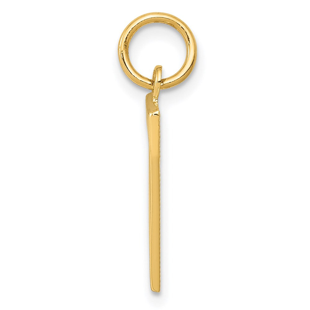 14k Medium Polished Number 7 Charm - Model MP07