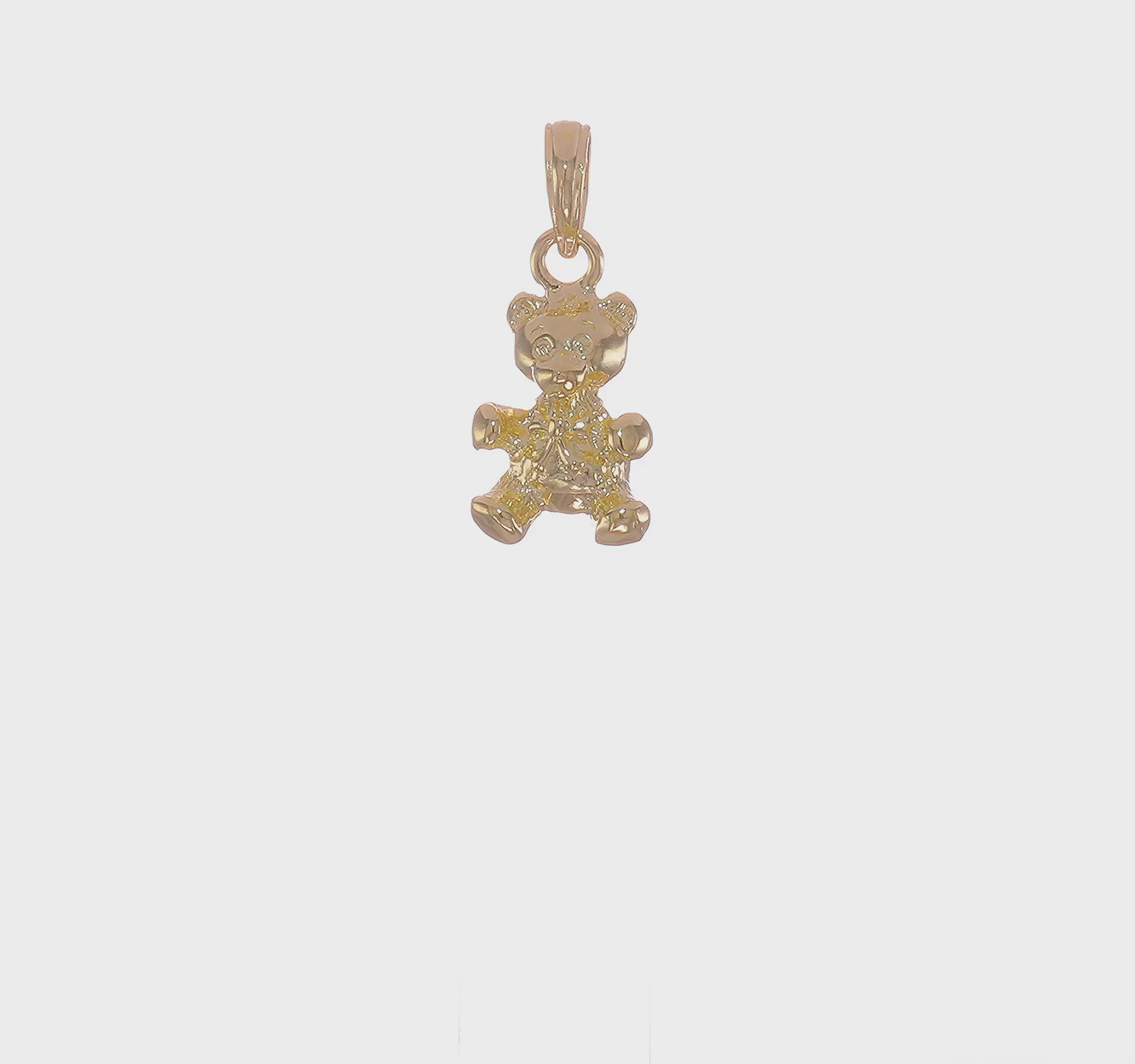 Teddy Bear in Bow Tie Pendant 14k Yellow outlet Gold Keepsake