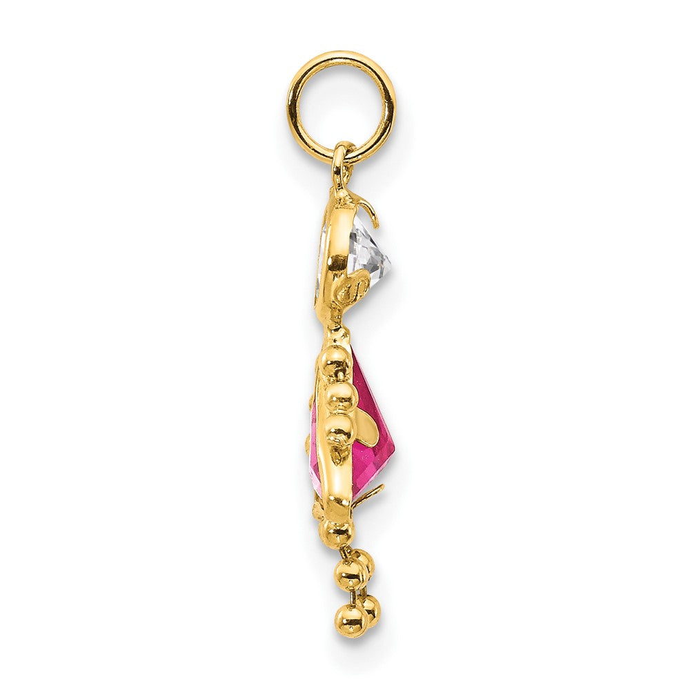 14k October Girl Birthstone Charm - Model XCK174