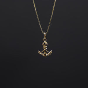 Anchor 14k Gold Pendant - Charlie & Co. Jewelry