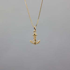 Anchor 14k Gold Pendant - Charlie & Co. Jewelry