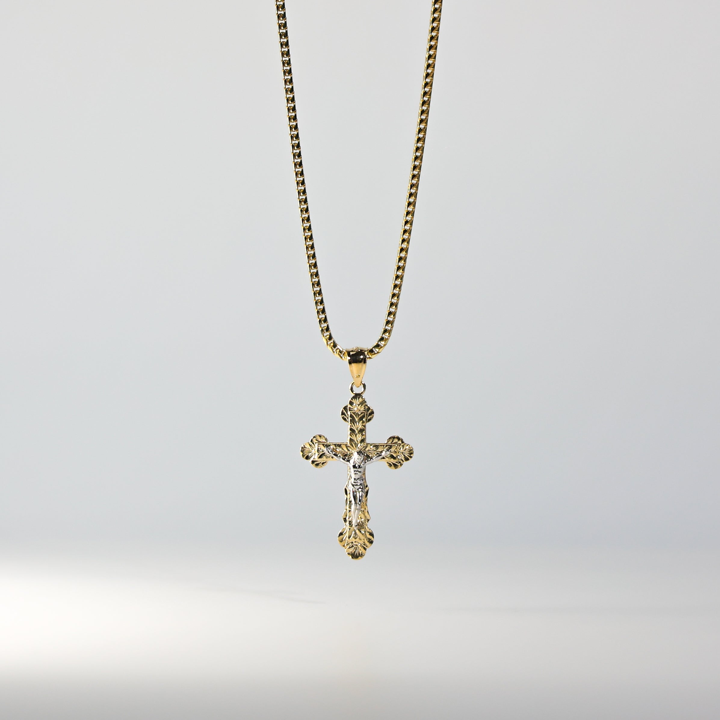 Gold Crucifix Cross Pendant Model-0863 - Charlie & Co. Jewelry