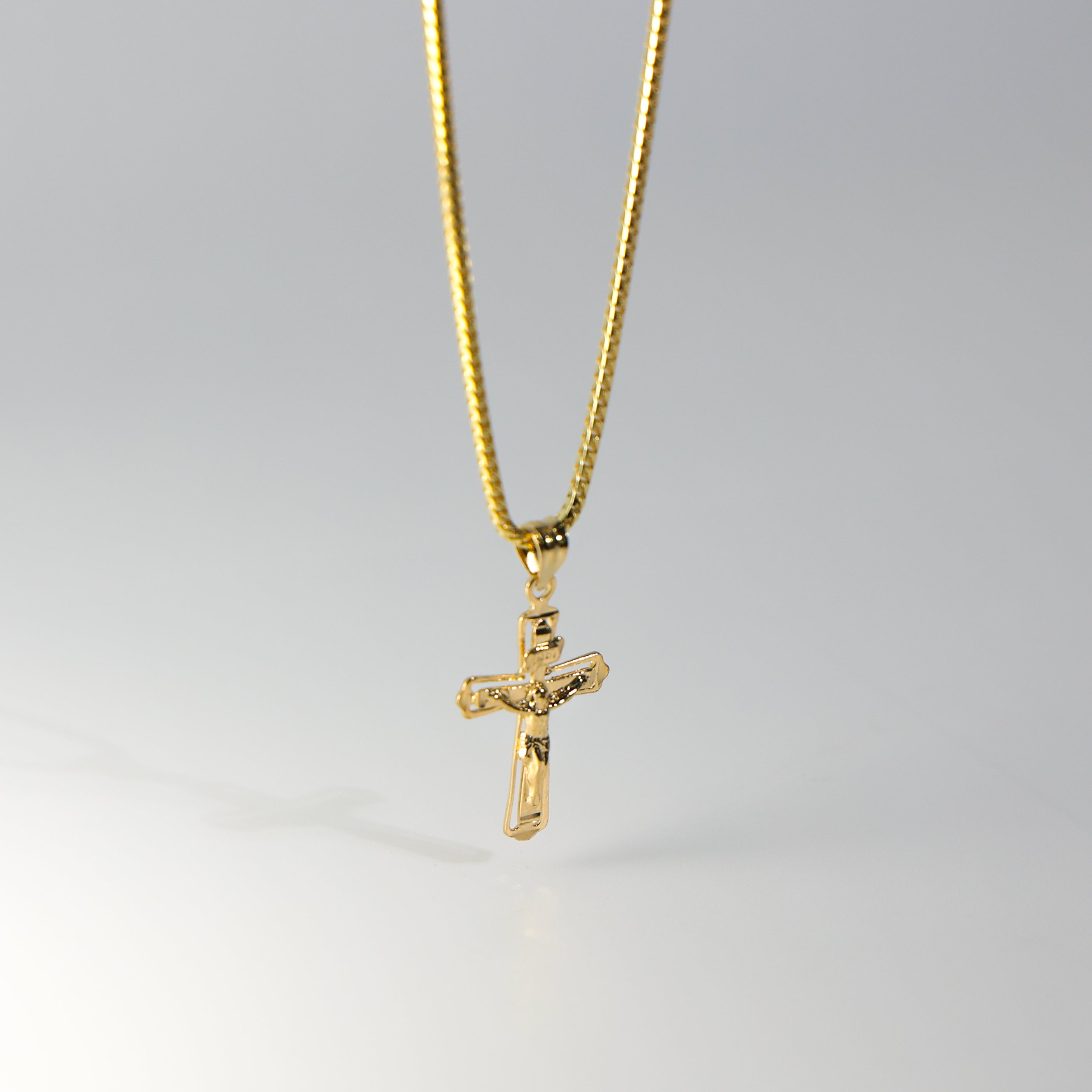 Gold Crucifix Cross Religious Pendant - Charlie & Co. Jewelry