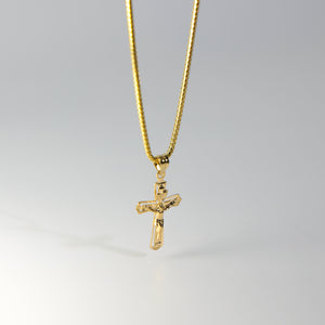 Gold Crucifix Cross Religious Pendant - Charlie & Co. Jewelry