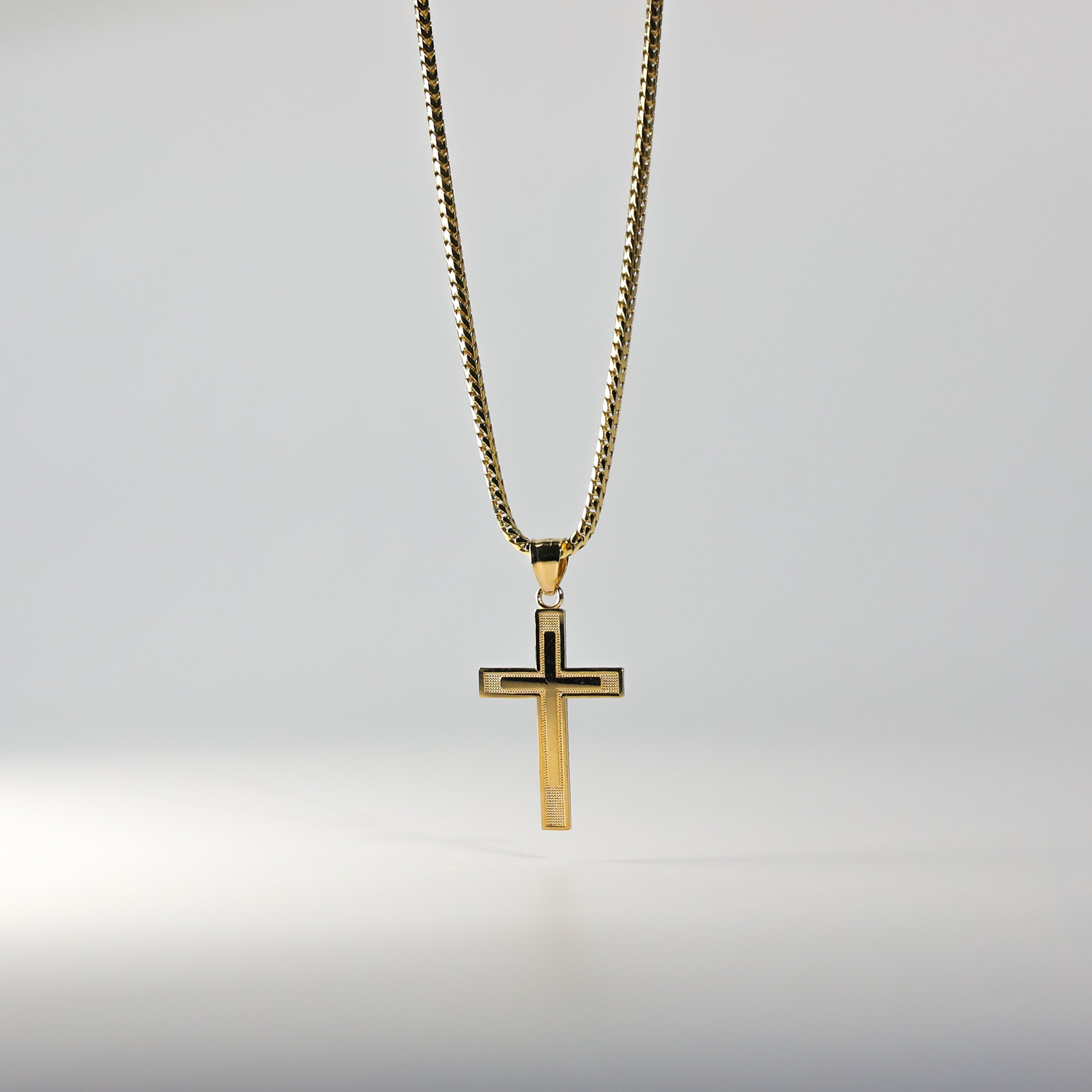 Gold Cross Within A Cross Pendant Model-129 - Charlie & Co. Jewelry