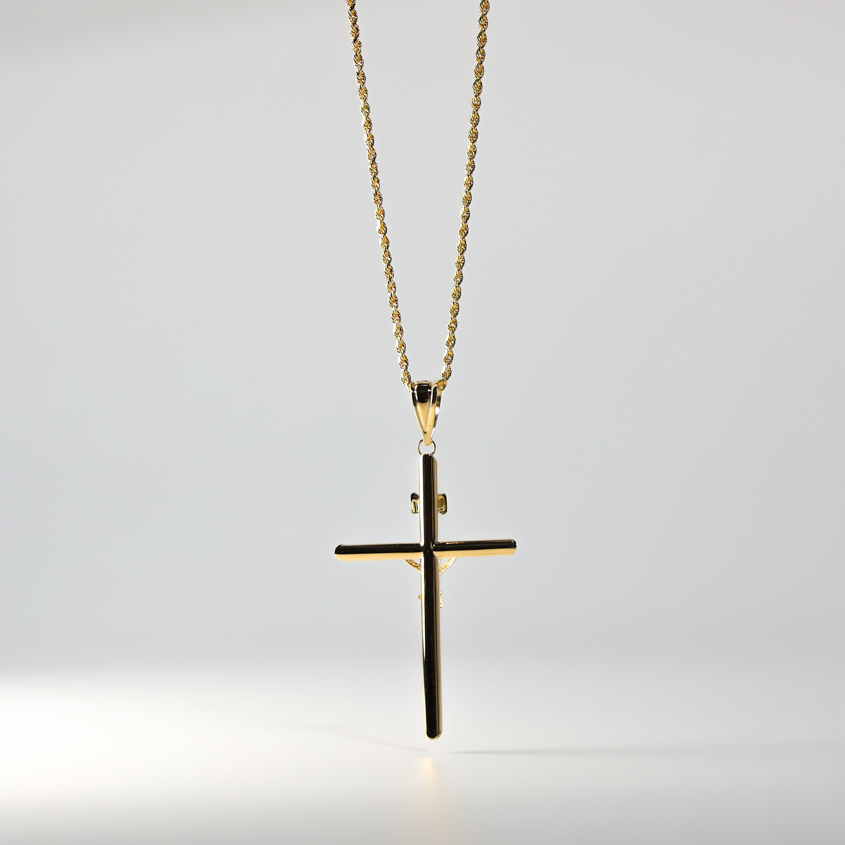 Gold Crucifix Cross Pendant Model-0838 - Charlie & Co. Jewelry
