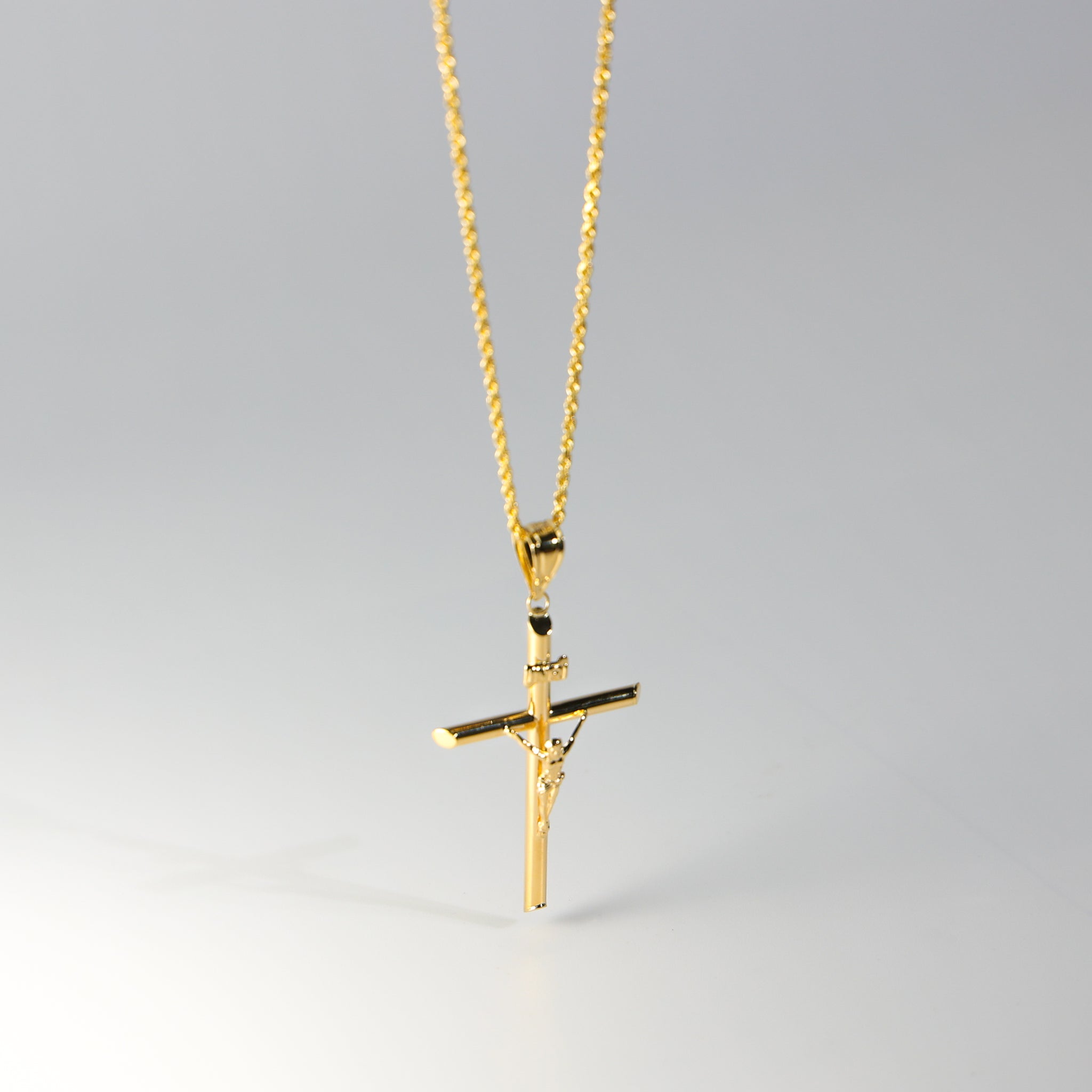 Gold Crucifix Cross Pendant Model-0838 - Charlie & Co. Jewelry