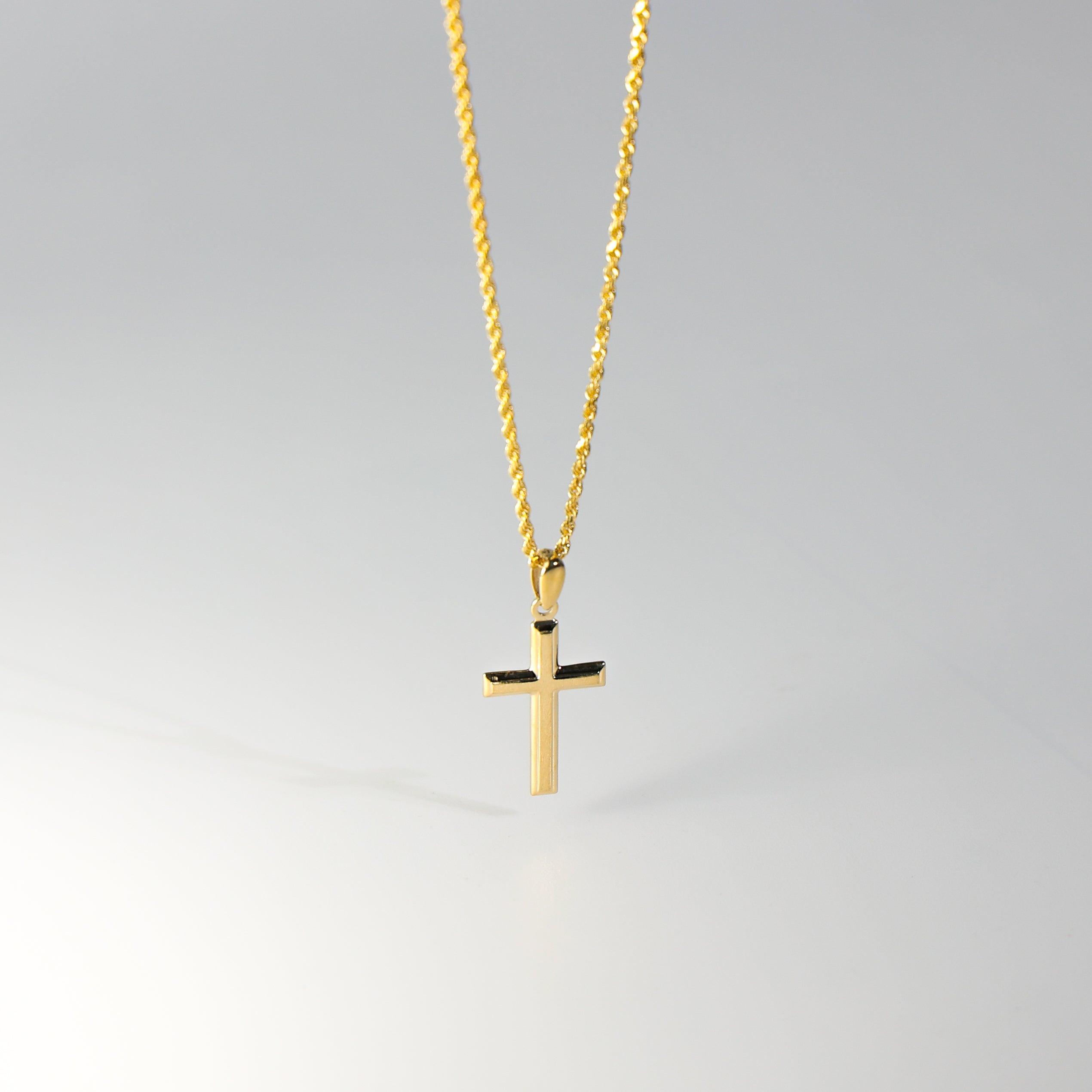 Classic Gold Cross Religious Pendant Model-0126 - Charlie & Co. Jewelry