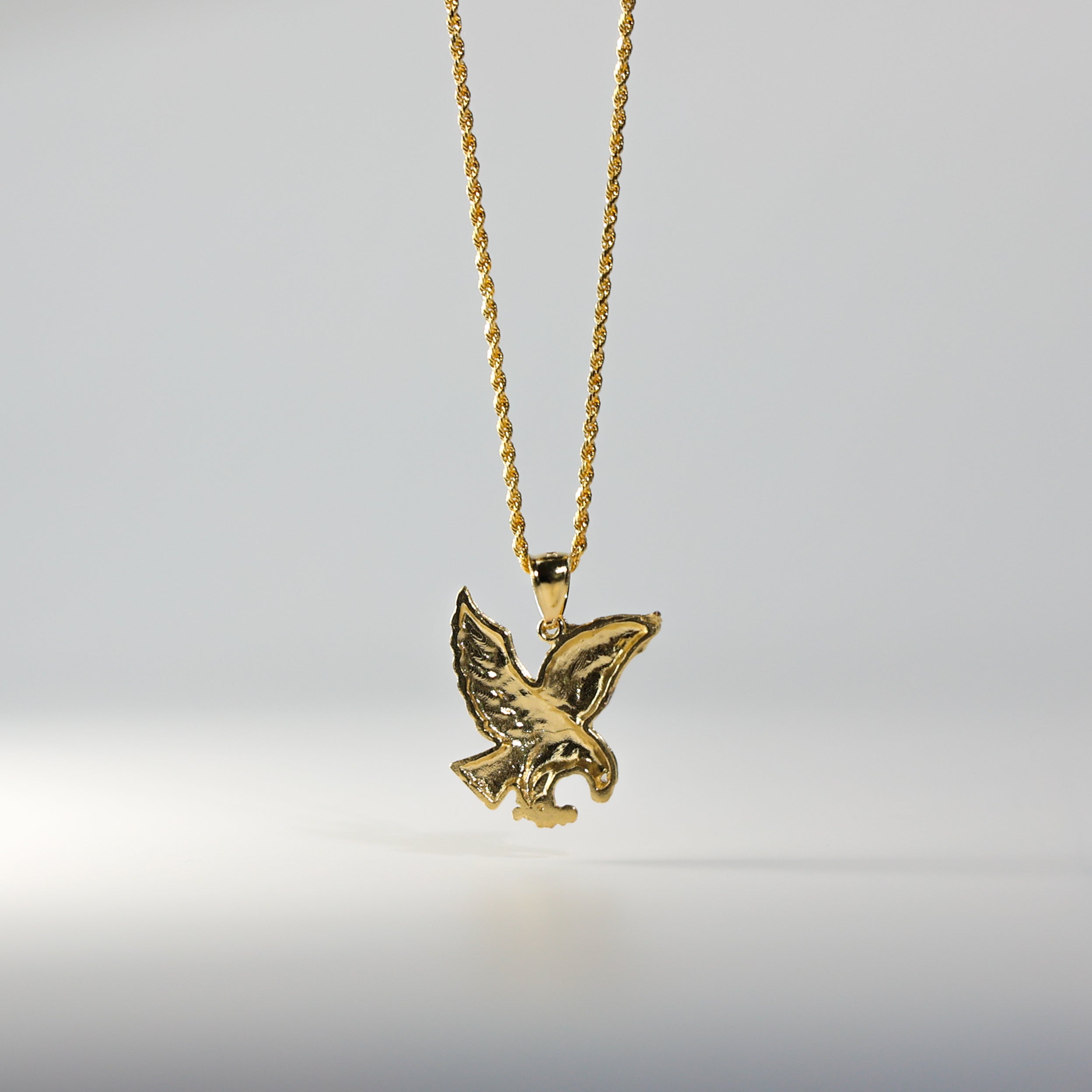 Gold Eagle Pendant Model-1597 - Charlie & Co. Jewelry