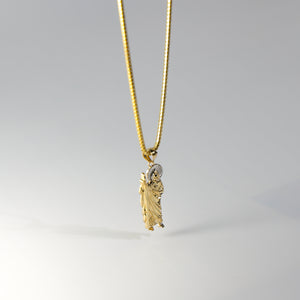 Gold St. Jude Standing Pendant Model-0100 - Charlie & Co. Jewelry