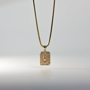 Gold Virgin Mary Religious Pendant Model-1122 - Charlie & Co. Jewelry