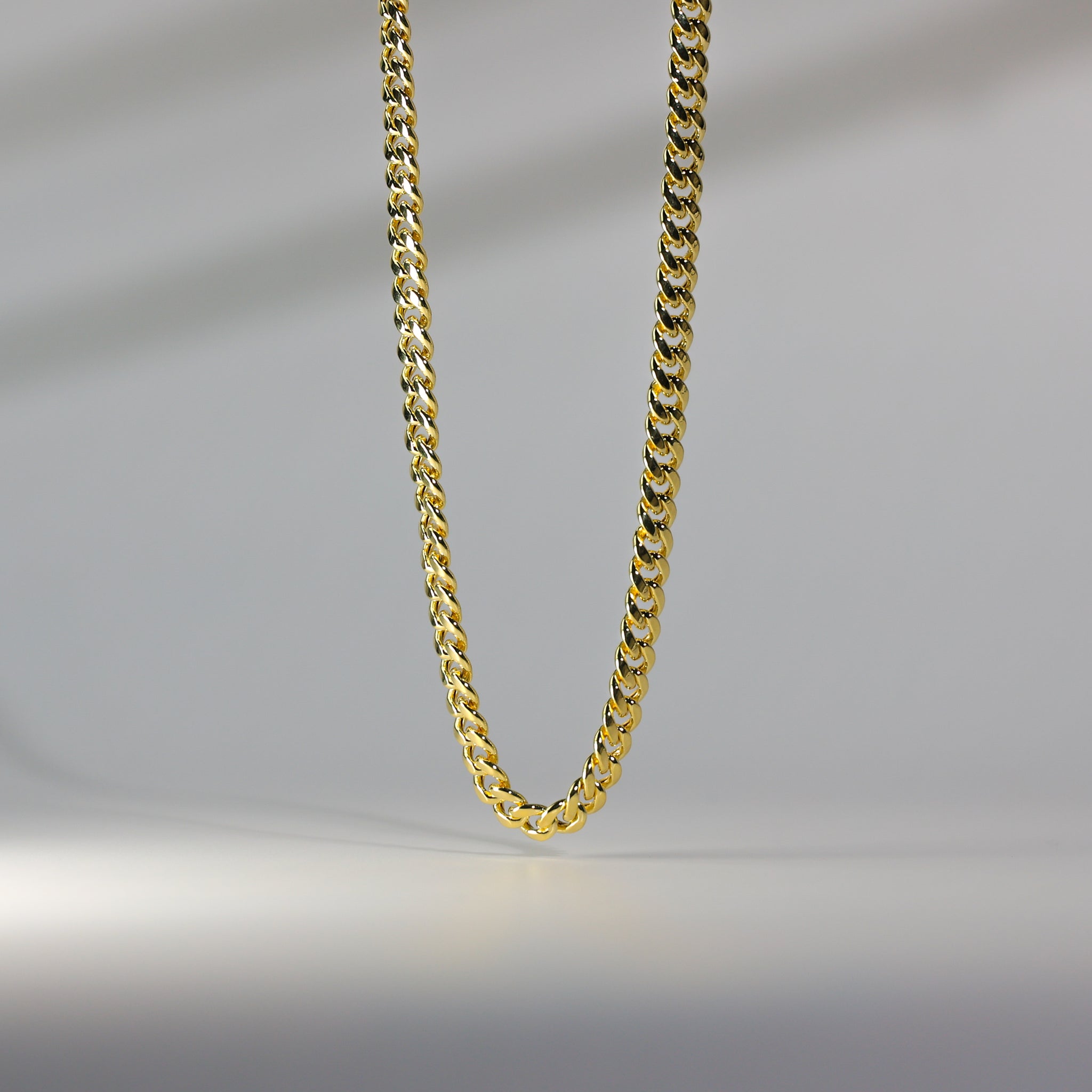 Gold 5.7mm Hollow Miami Cuban Chain Model-0541 - Charlie & Co. Jewelry