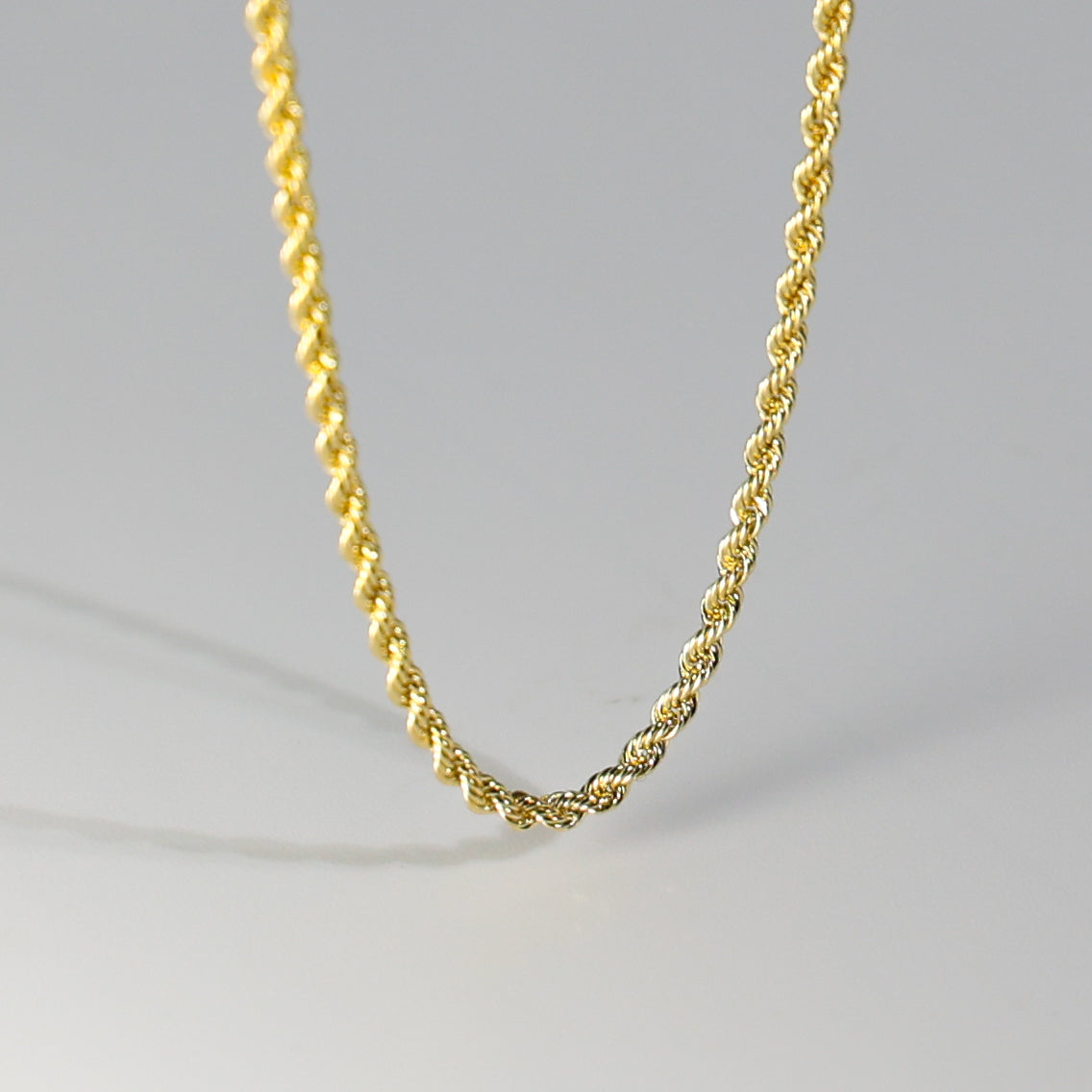 Gold 1.8mm Hollow Rope Chain Model-0437 - Charlie & Co. Jewelry