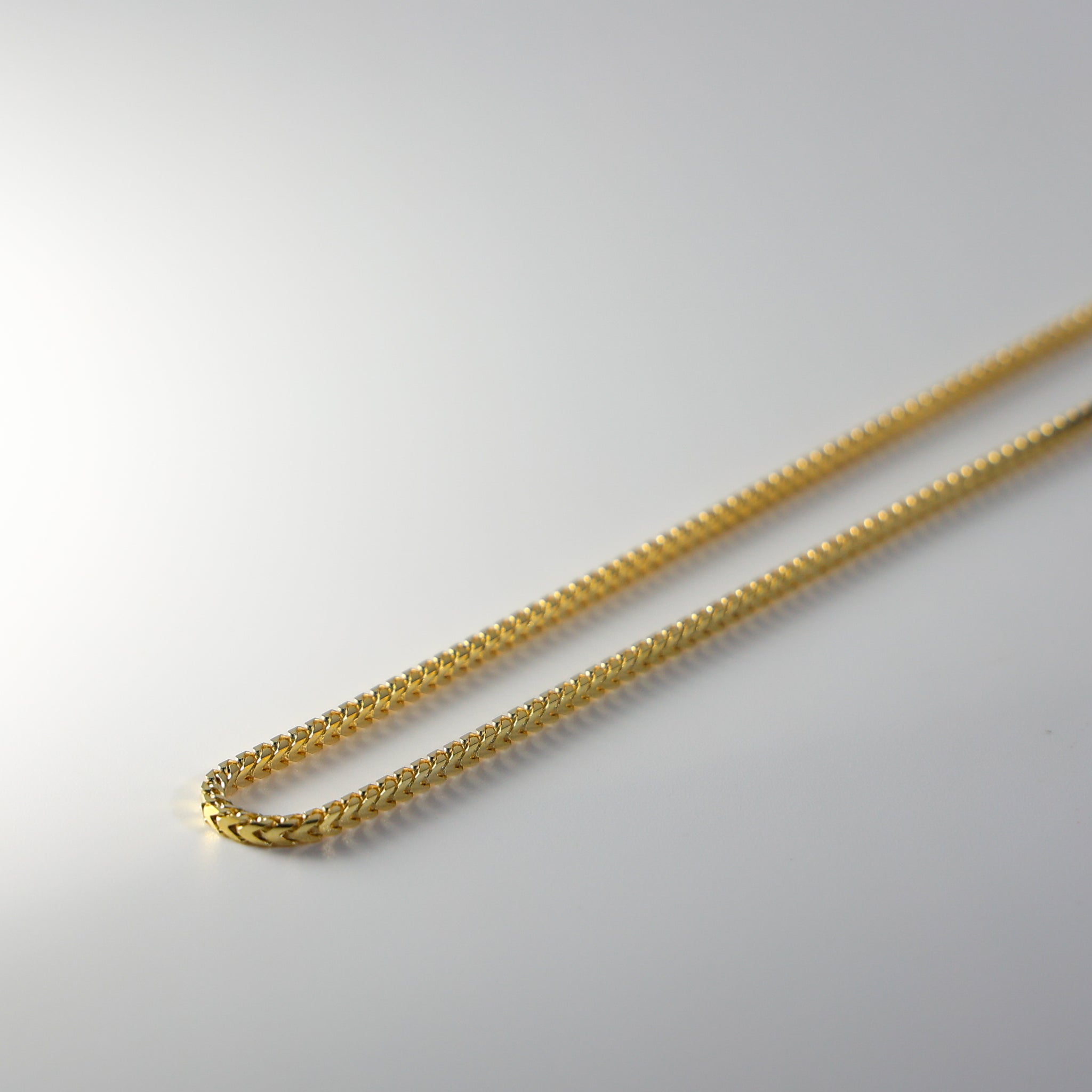 Gold 1.6mm Solid Franco Chain Model-0407 - Charlie & Co. Jewelry