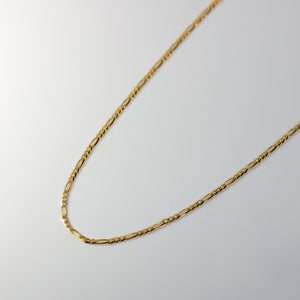 Gold 2mm Solid Figaro Chain Model-0105 - Charlie & Co. Jewelry