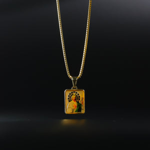 Gold St. Jude Pendant Model-0167 - Charlie & Co. Jewelry
