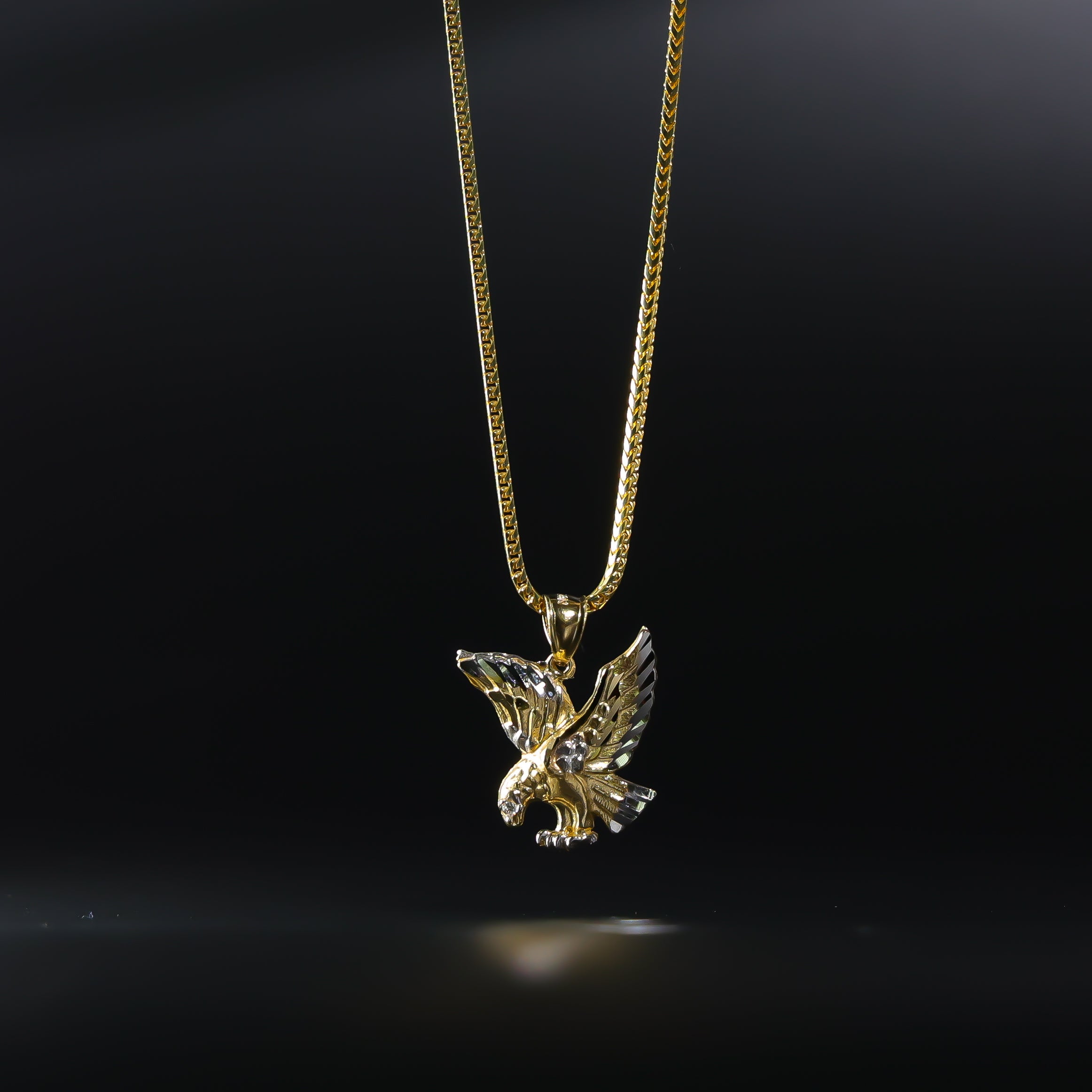 Gold Eagle Pendant Model-1597 - Charlie & Co. Jewelry