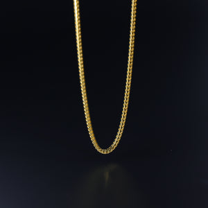 Gold 2.2mm Solid Franco Chain Model-0406 - Charlie & Co. Jewelry
