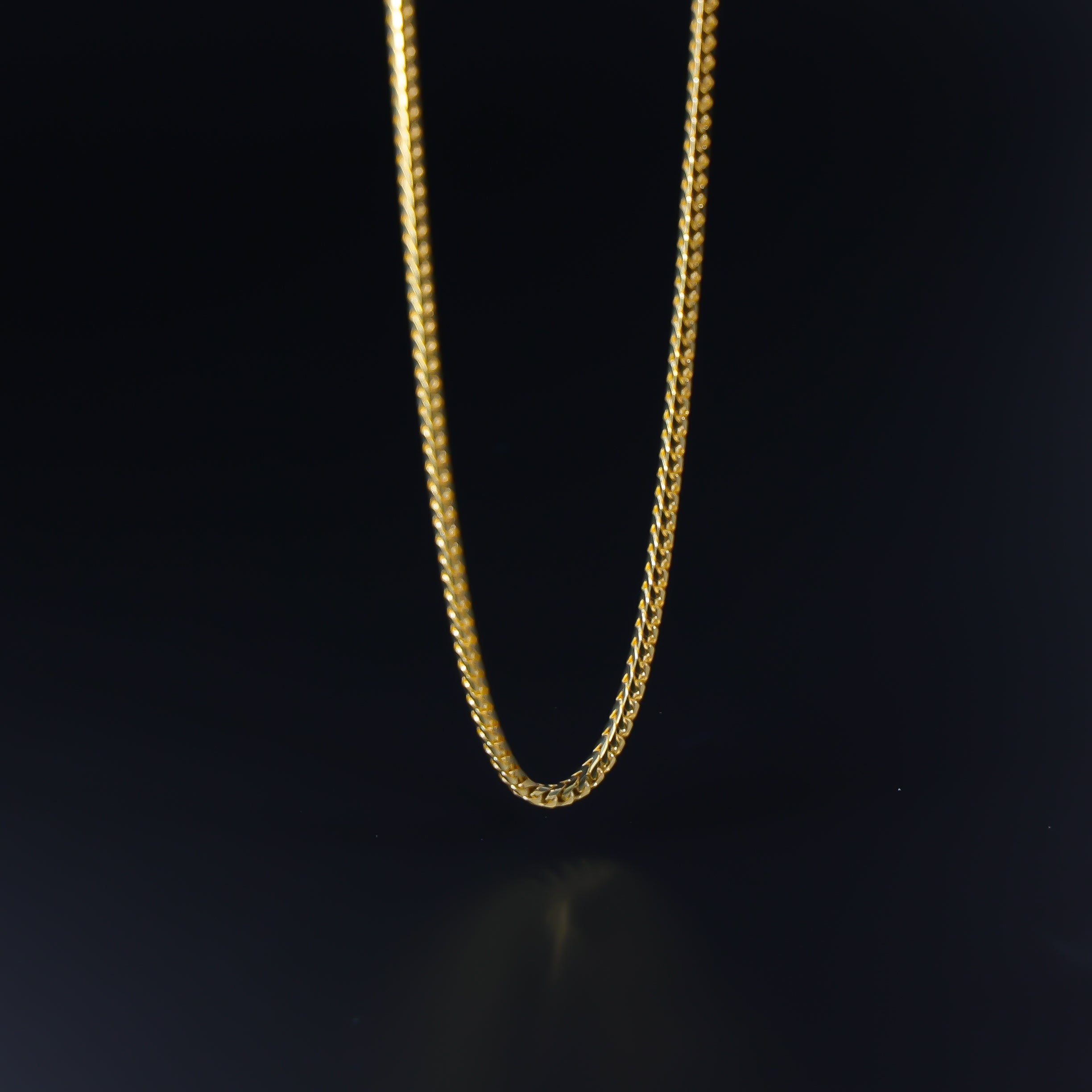 Gold 1.6mm Solid Franco Chain Model-0407 - Charlie & Co. Jewelry