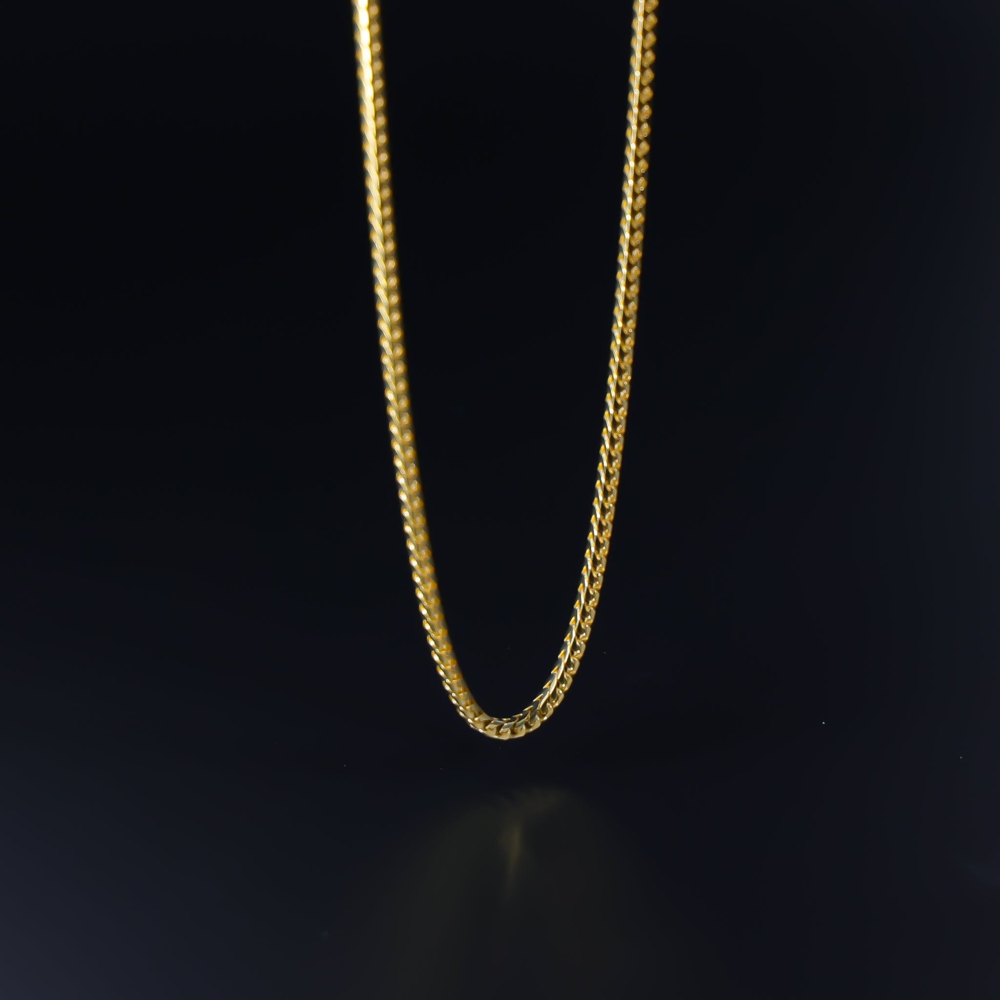 Gold 1.6mm Solid Franco Chain Model-0407 - Charlie & Co. Jewelry