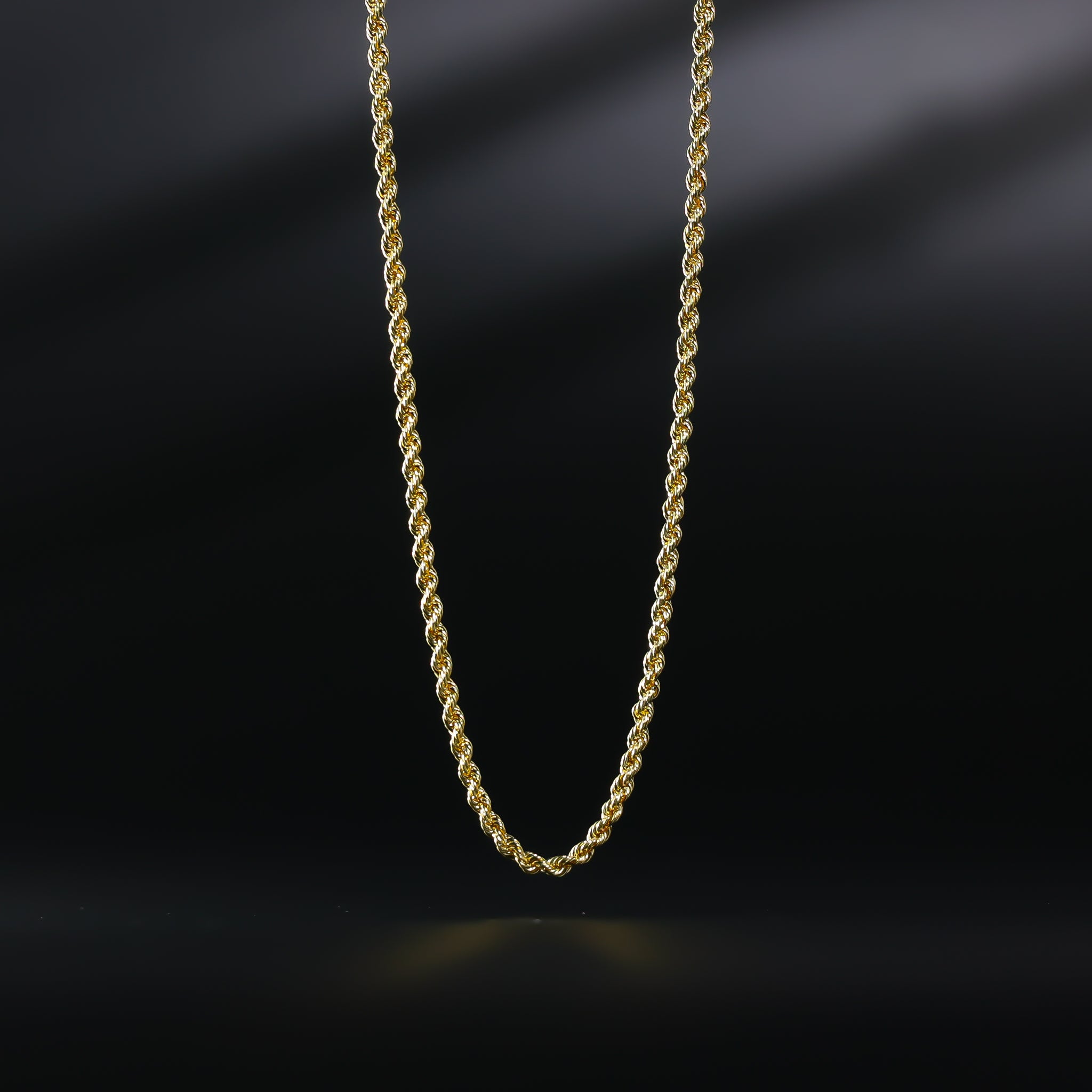 Dainty 2.5mm Paper Clip Link Necklace in 14K Gold
