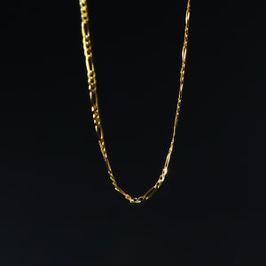 Gold 2mm Solid Figaro Chain Model-0105 - Charlie & Co. Jewelry