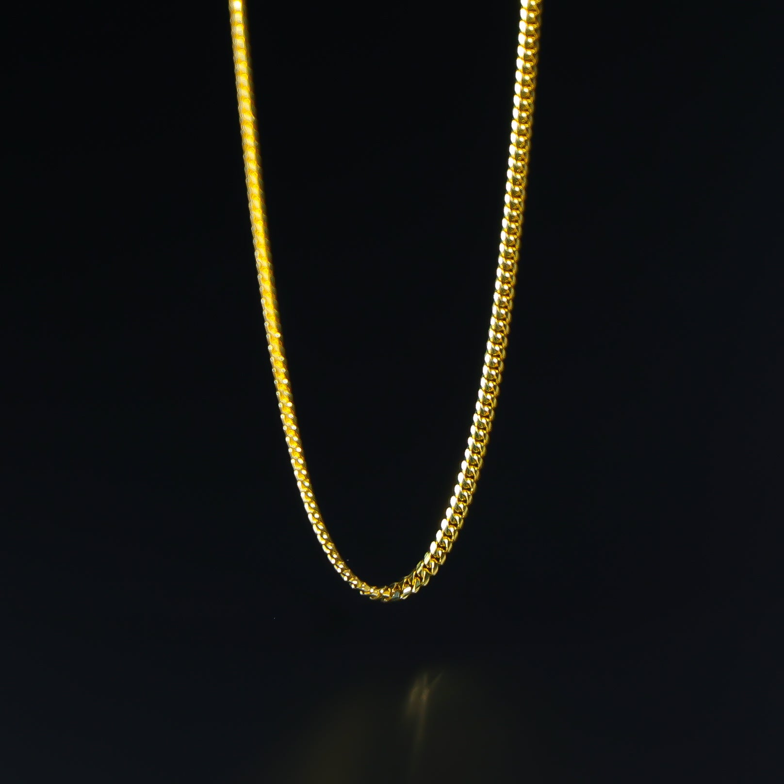 Gold 2.2mm Miami Cuban Chain Model-0522 - Charlie & Co. Jewelry