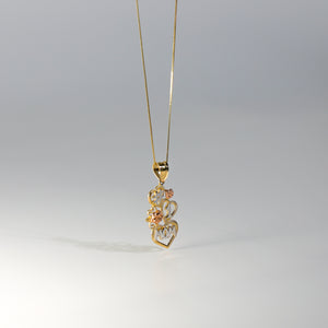 Gold #1 Mom Heart Pendant - Charlie & Co. Jewelry