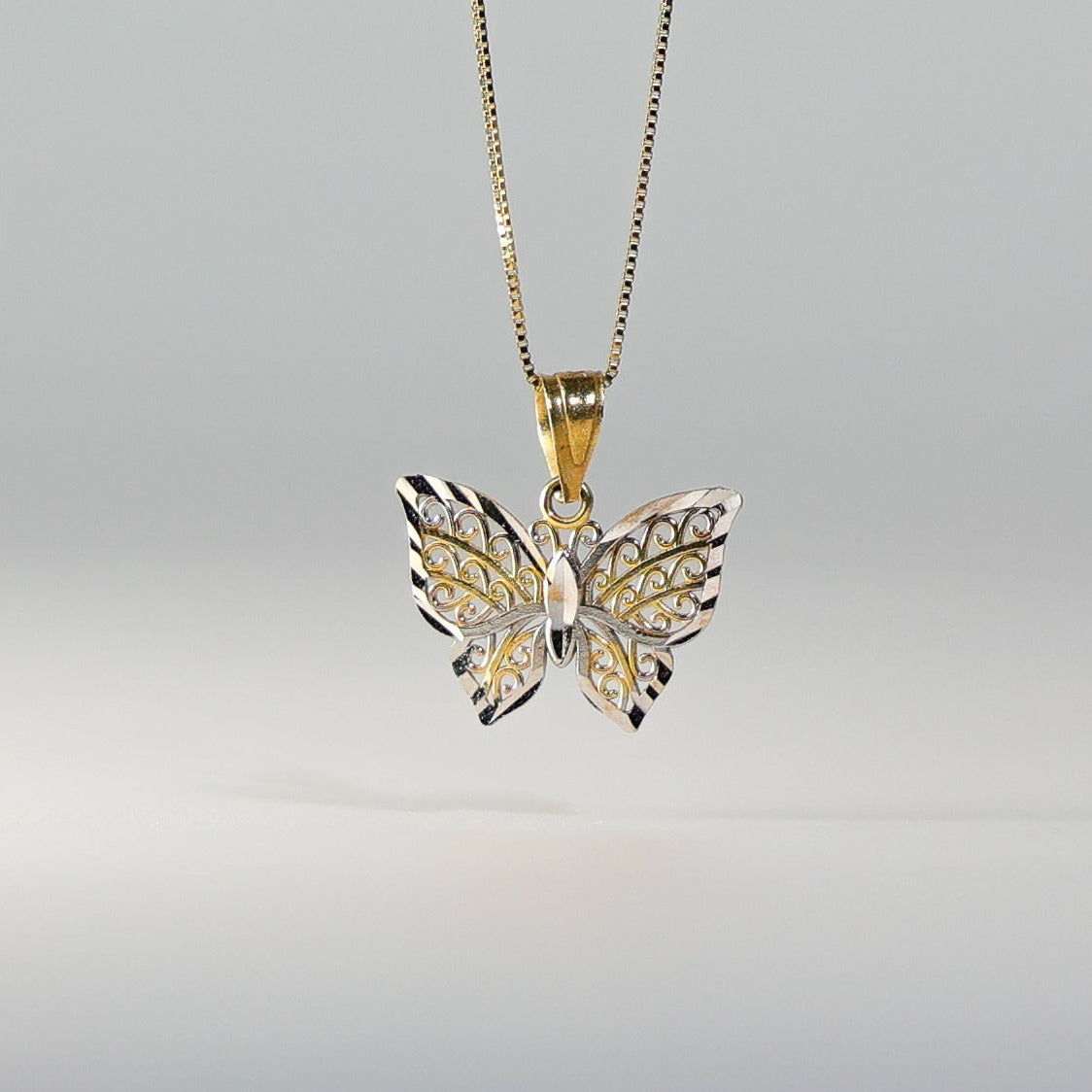 Gold Butterfly Pendant Model-434 - Charlie & Co. Jewelry