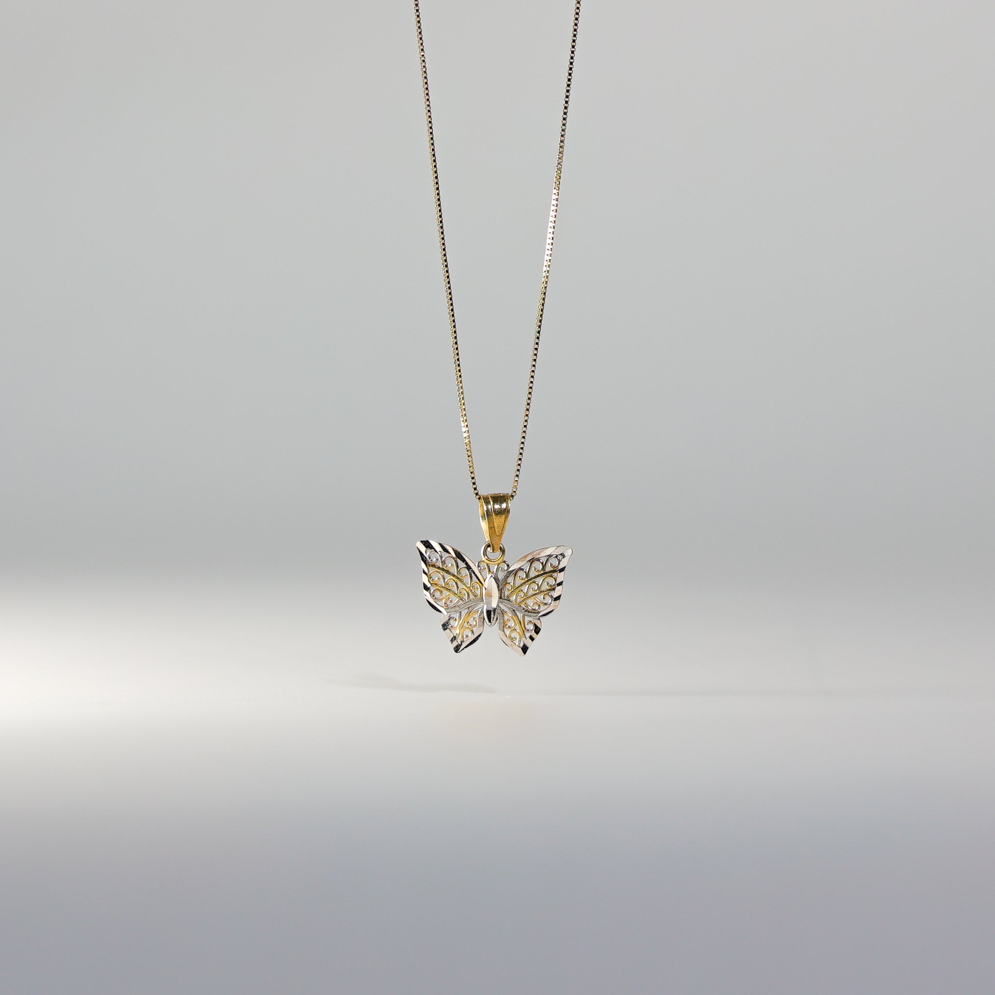 Gold Butterfly Pendant Model-434 - Charlie & Co. Jewelry
