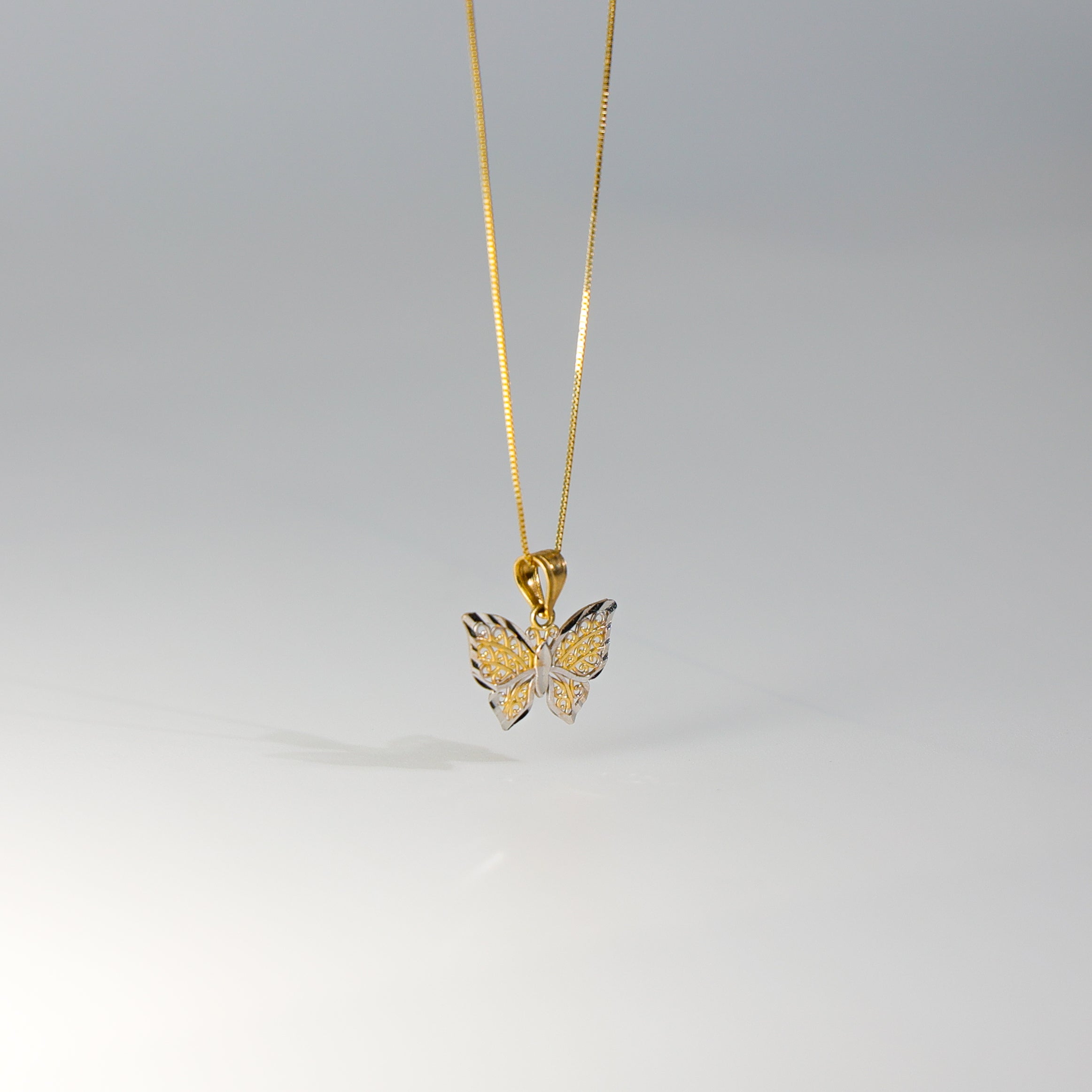 Gold Butterfly Pendant Model-434 - Charlie & Co. Jewelry