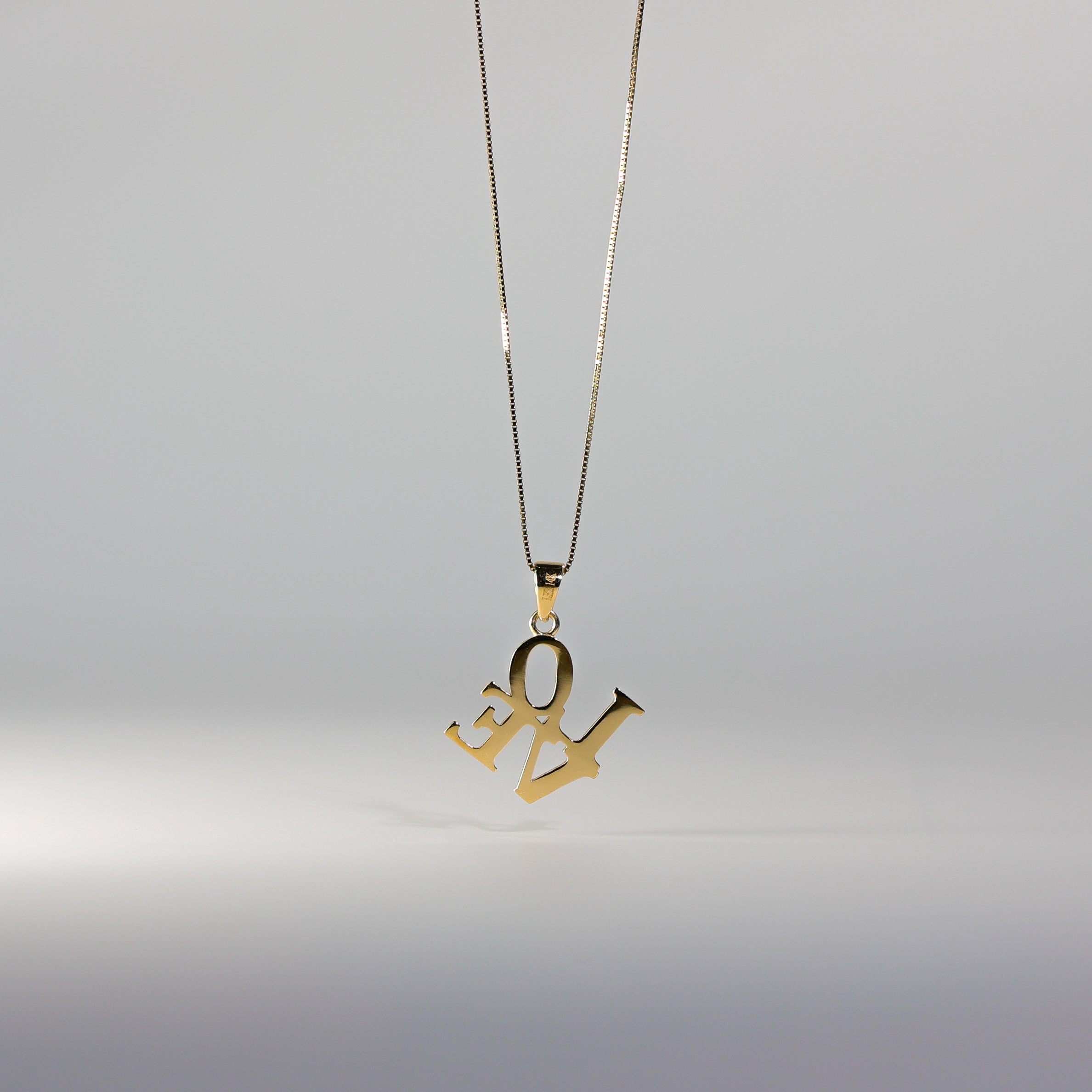 Gold Love Pendant - Charlie & Co. Jewelry