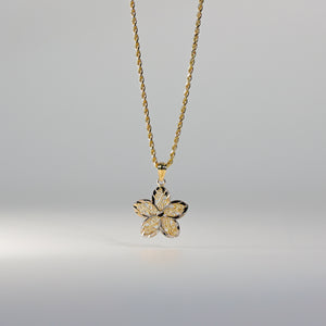 Gold Flower Pendant Model-432 - Charlie & Co. Jewelry
