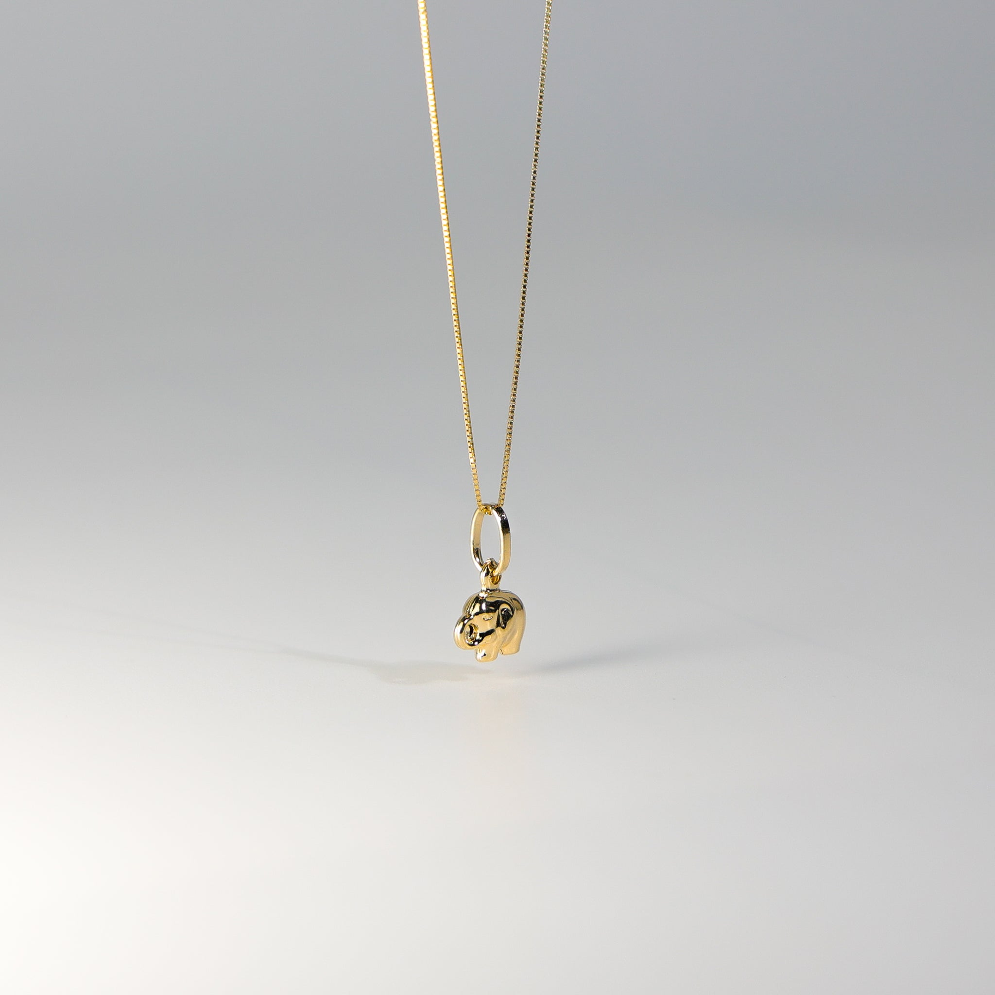 Gold Tiny Elephant Charm Model-493 - Charlie & Co. Jewelry
