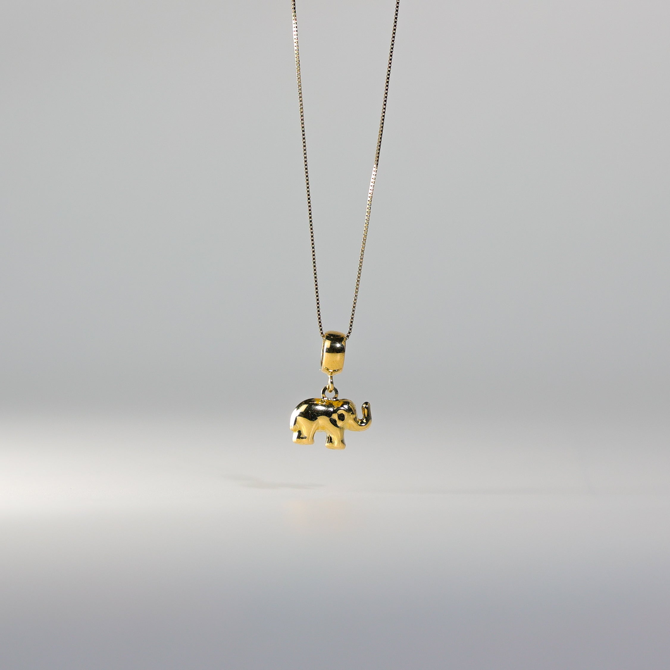 Gold Elephant Pendant Model-PT2448 - Charlie & Co. Jewelry