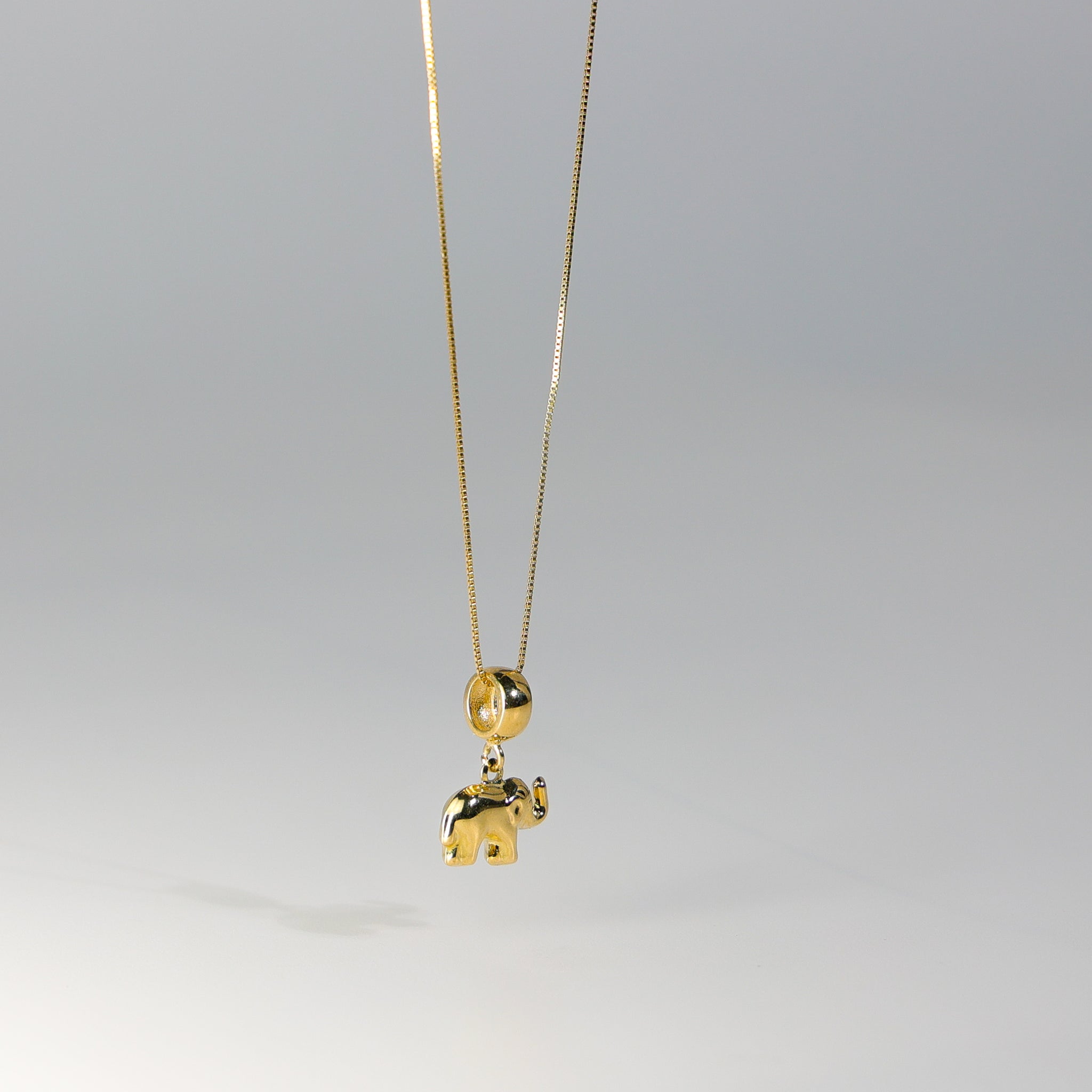 Gold Elephant Pendant Model-PT2448 - Charlie & Co. Jewelry