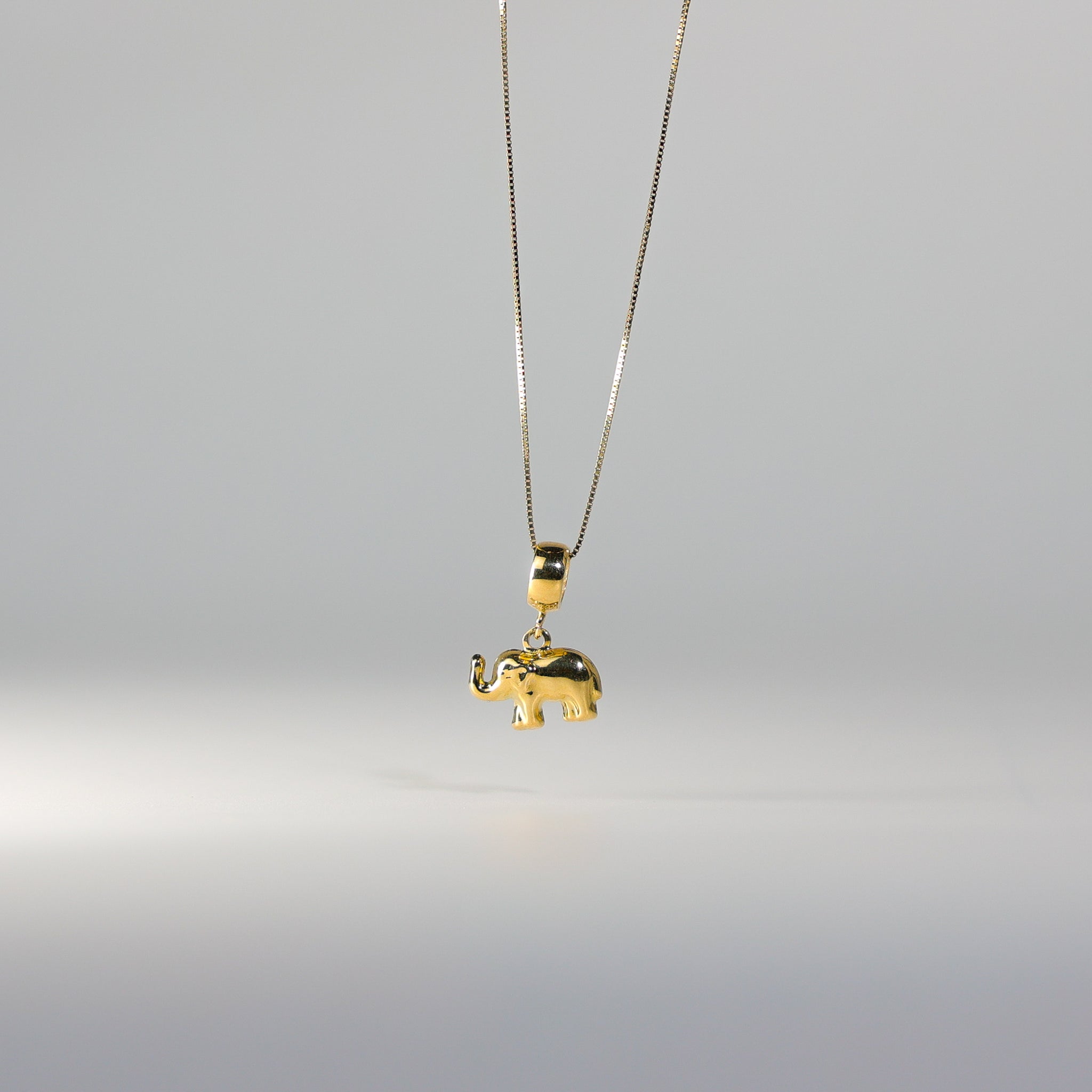 Gold Elephant Pendant Model-PT2448 - Charlie & Co. Jewelry