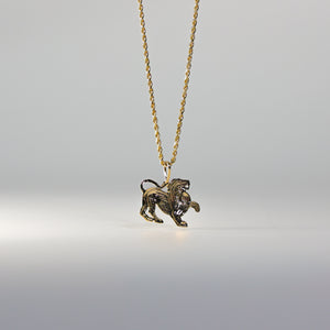Gold lion Pendant Model-2348 - Charlie & Co. Jewelry