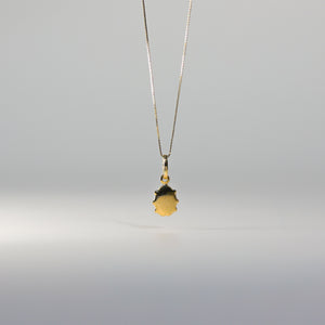 Gold Tiny Lady Bug Enamel Pendant Model-505 - Charlie & Co. Jewelry