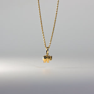 Gold Elephant Pendant Model-490 - Charlie & Co. Jewelry