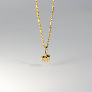 Gold Elephant Pendant Model-490 - Charlie & Co. Jewelry