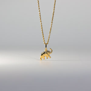 Gold Elephant Pendant Model-491 - Charlie & Co. Jewelry