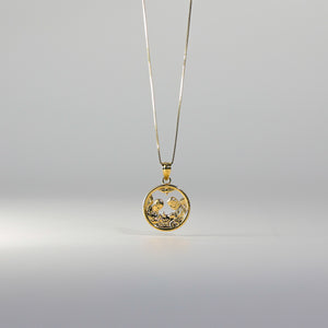 Gold Baptism Religious Pendant Model-243 - Charlie & Co. Jewelry