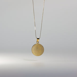 Gold Guadalupe Stamp Pendant Model-292 - Charlie & Co. Jewelry